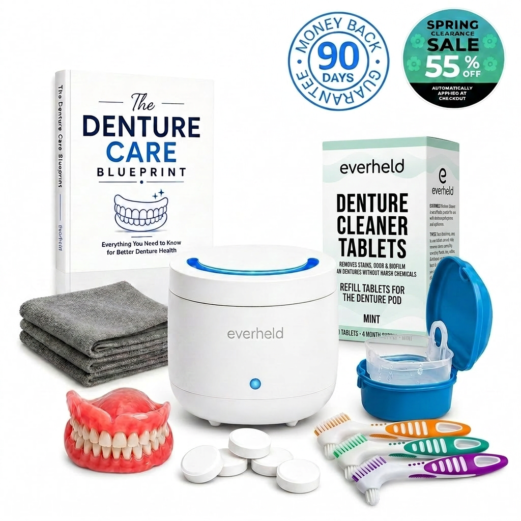 Everheld - The Ultrasonic & UVC Denture Pod + 5 FREE GIFTS