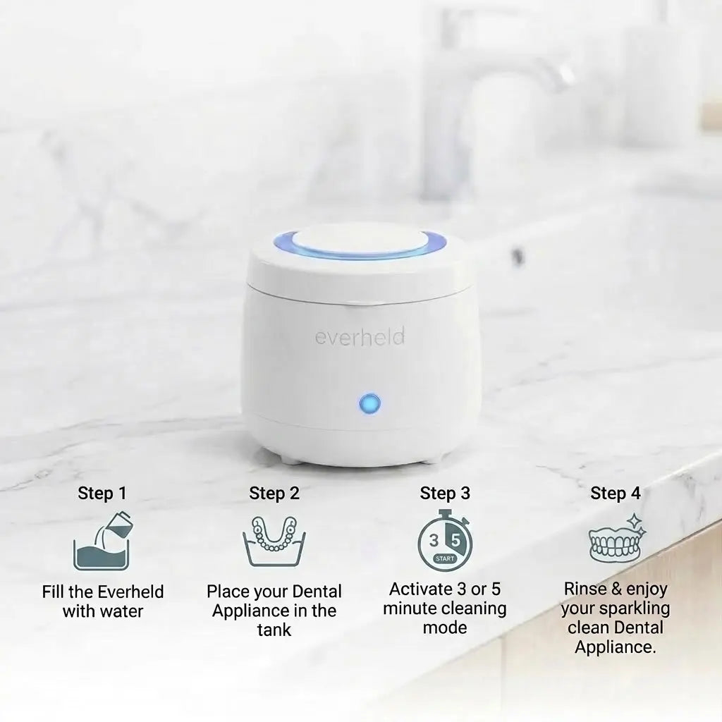 Everheld – The #1 Dentist-Approved Ultrasonic & UVC Denture Pod