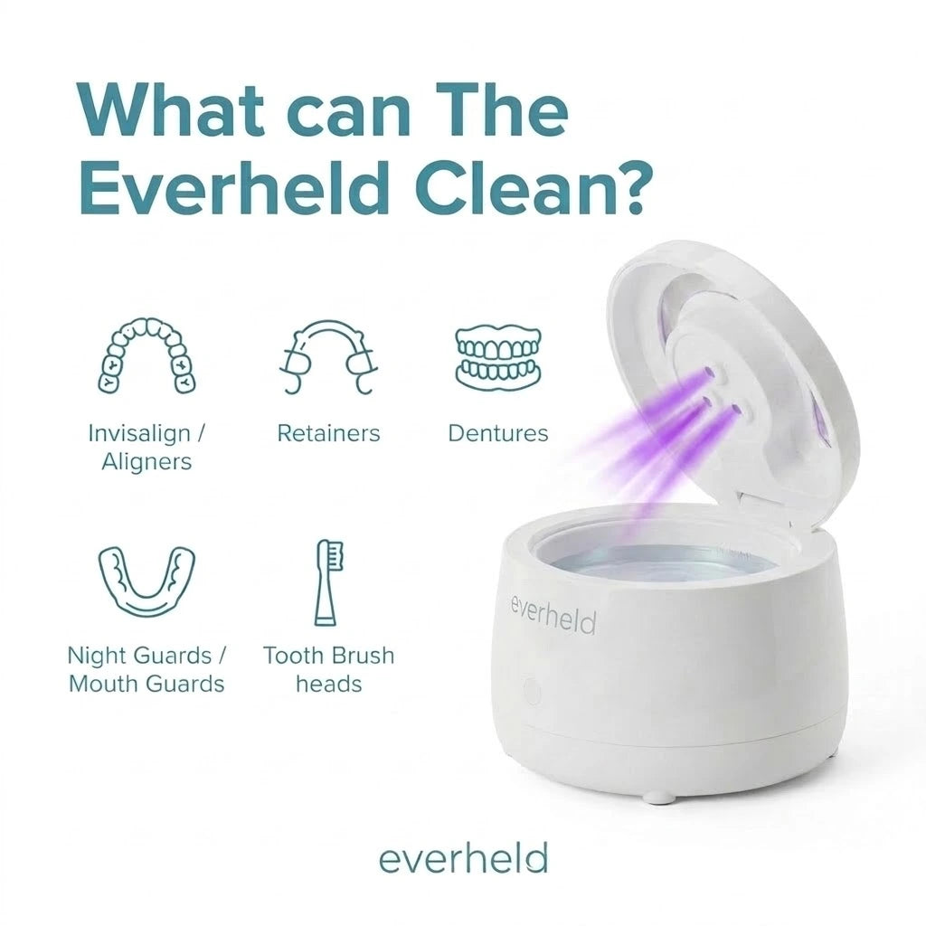Everheld – The #1 Dentist-Approved Ultrasonic & UVC Denture Pod